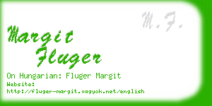 margit fluger business card